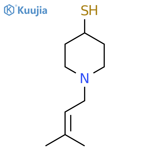 1-(3-methylbut-2-en-1-yl)piperidine-4-thiol structure