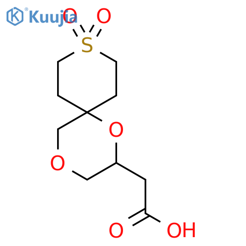2-{9,9-dioxo-1,4-dioxa-9lambda6-thiaspiro5.5undecan-2-yl}acetic acid structure