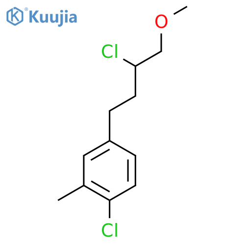 1-chloro-4-(3-chloro-4-methoxybutyl)-2-methylbenzene structure