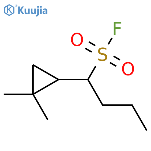 1-(2,2-dimethylcyclopropyl)butane-1-sulfonyl fluoride structure