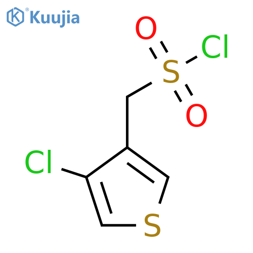 (4-chlorothiophen-3-yl)methanesulfonyl chloride structure