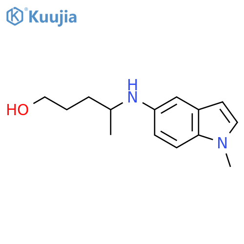 4-(1-methyl-1H-indol-5-yl)aminopentan-1-ol structure