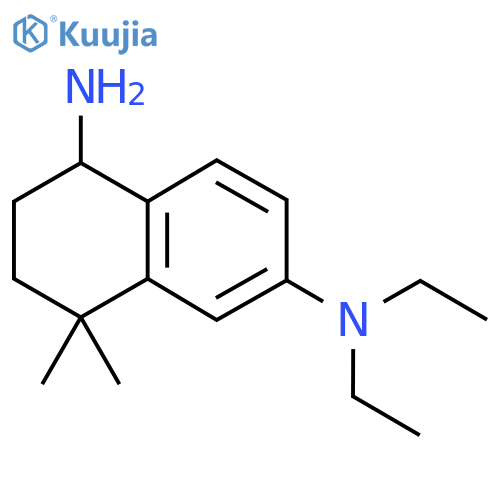 N6,N6-diethyl-4,4-dimethyl-1,2,3,4-tetrahydronaphthalene-1,6-diamine structure