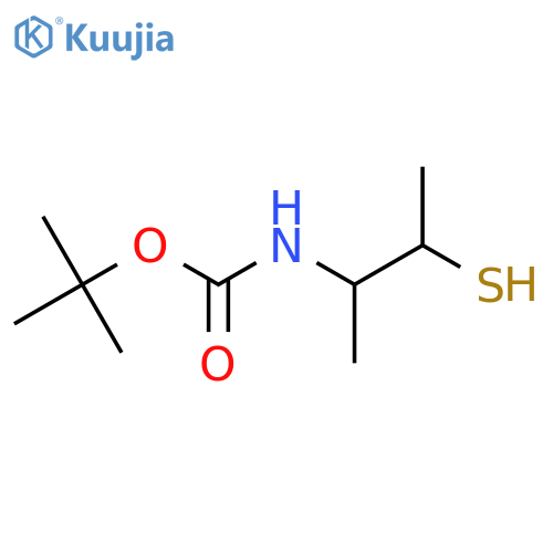 tert-butyl N-(3-sulfanylbutan-2-yl)carbamate structure