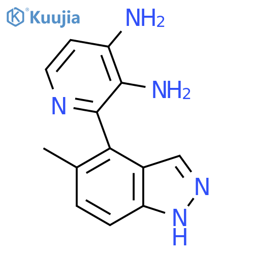 2-(5-methyl-1H-indazol-4-yl)pyridine-3,4-diamine structure