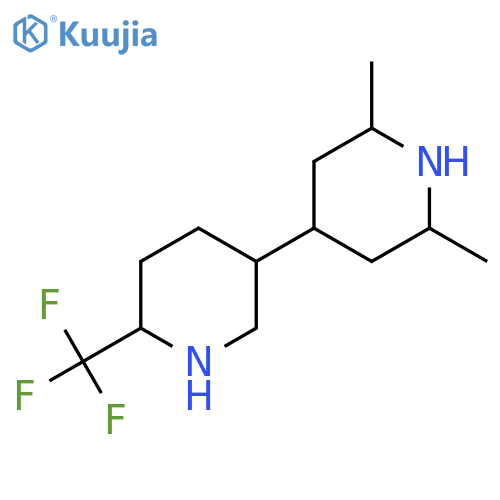 2,6-dimethyl-4-6-(trifluoromethyl)piperidin-3-ylpiperidine structure