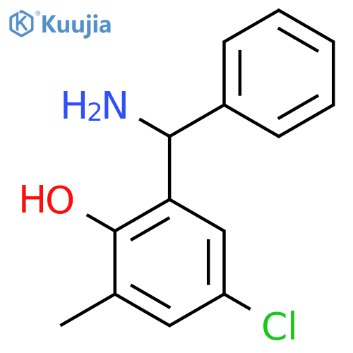 2-amino(phenyl)methyl-4-chloro-6-methylphenol structure