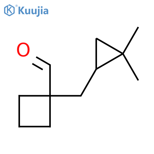 1-(2,2-dimethylcyclopropyl)methylcyclobutane-1-carbaldehyde structure