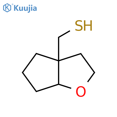 {hexahydro-2H-cyclopentabfuran-3a-yl}methanethiol structure