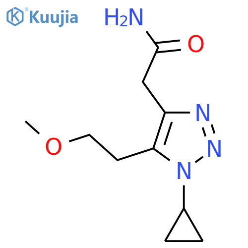 2-1-cyclopropyl-5-(2-methoxyethyl)-1H-1,2,3-triazol-4-ylacetamide structure