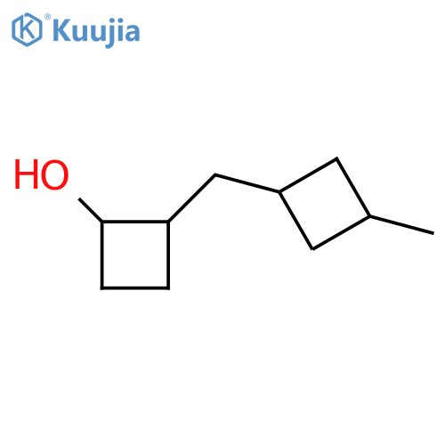 2-(3-methylcyclobutyl)methylcyclobutan-1-ol structure