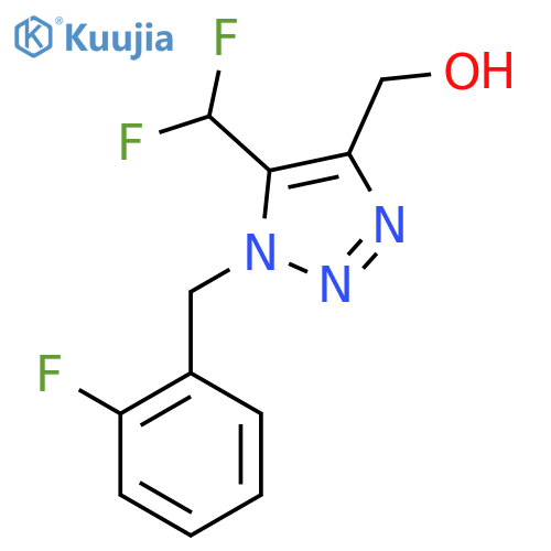 5-(difluoromethyl)-1-(2-fluorophenyl)methyl-1H-1,2,3-triazol-4-ylmethanol structure
