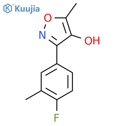 3-(4-Fluoro-3-methylphenyl)-5-methyl-1,2-oxazol-4-ol structure