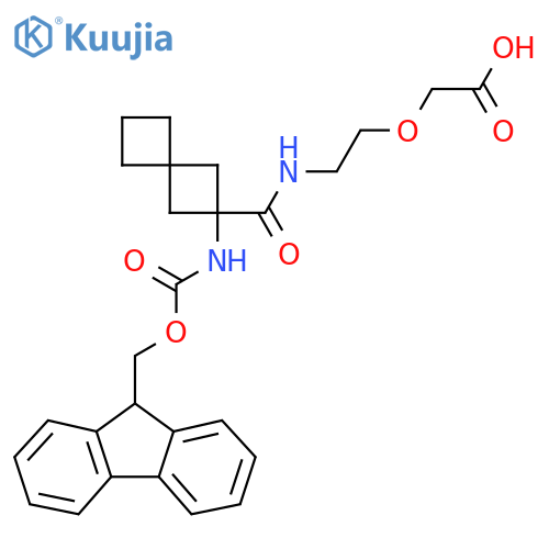 2-(2-{2-({(9H-fluoren-9-yl)methoxycarbonyl}amino)spiro3.3heptan-2-ylformamido}ethoxy)acetic acid structure
