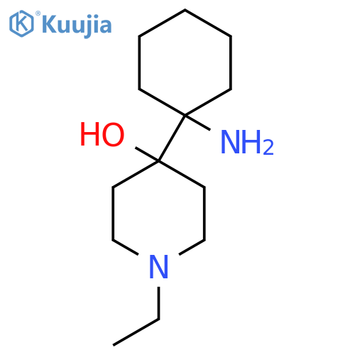 4-(1-aminocyclohexyl)-1-ethylpiperidin-4-ol structure
