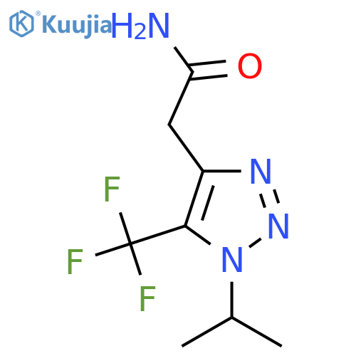 2-1-(propan-2-yl)-5-(trifluoromethyl)-1H-1,2,3-triazol-4-ylacetamide structure