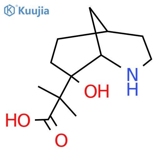 2-{8-hydroxy-2-azabicyclo3.3.1nonan-8-yl}-2-methylpropanoic acid structure