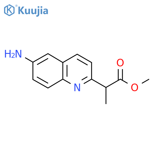methyl 2-(6-aminoquinolin-2-yl)propanoate structure