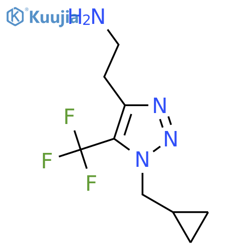 2-1-(cyclopropylmethyl)-5-(trifluoromethyl)-1H-1,2,3-triazol-4-ylethan-1-amine structure