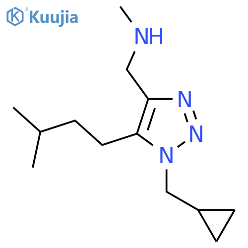 {1-(cyclopropylmethyl)-5-(3-methylbutyl)-1H-1,2,3-triazol-4-ylmethyl}(methyl)amine structure