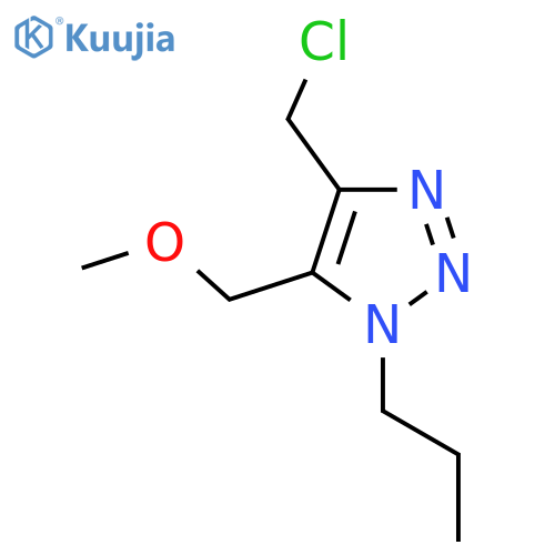 4-(chloromethyl)-5-(methoxymethyl)-1-propyl-1H-1,2,3-triazole structure