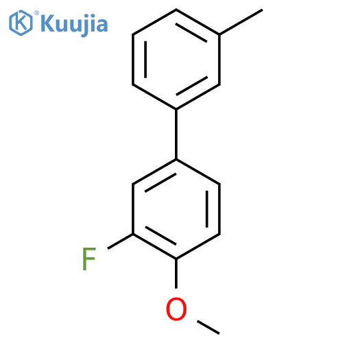 2-fluoro-1-methoxy-4-(3-methylphenyl)benzene structure