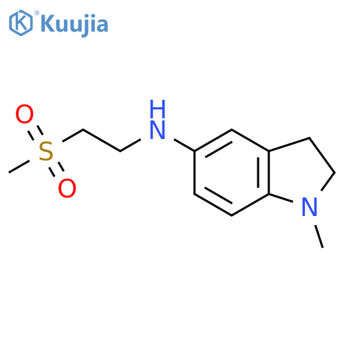 N-(2-methanesulfonylethyl)-1-methyl-2,3-dihydro-1H-indol-5-amine structure