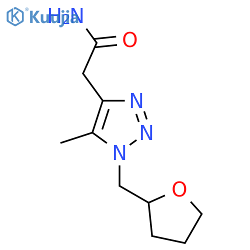 2-5-methyl-1-(oxolan-2-ylmethyl)-1H-1,2,3-triazol-4-ylacetamide structure