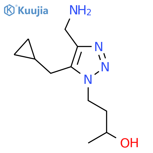4-4-(aminomethyl)-5-(cyclopropylmethyl)-1H-1,2,3-triazol-1-ylbutan-2-ol structure