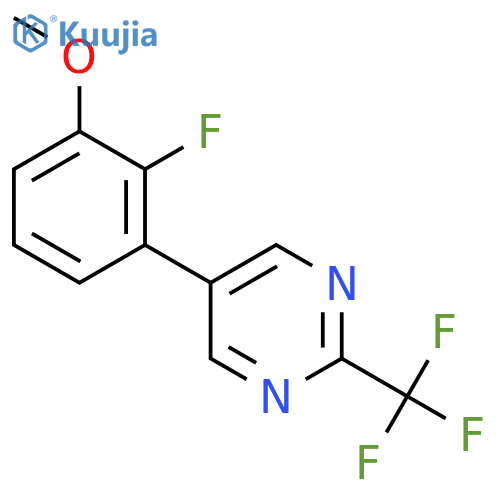 5-(2-fluoro-3-methoxyphenyl)-2-(trifluoromethyl)pyrimidine structure