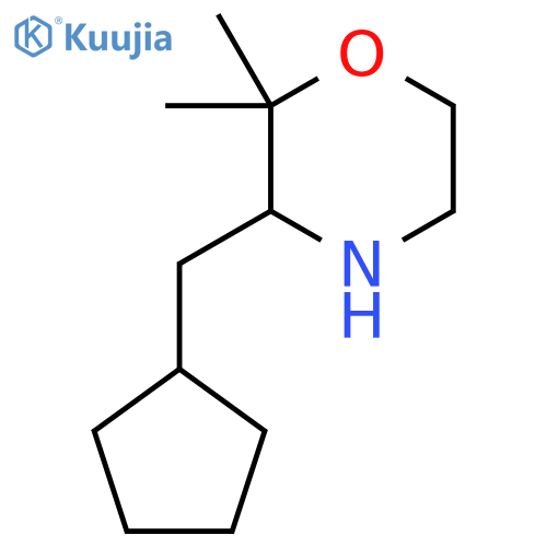 3-(Cyclopentylmethyl)-2,2-dimethylmorpholine structure