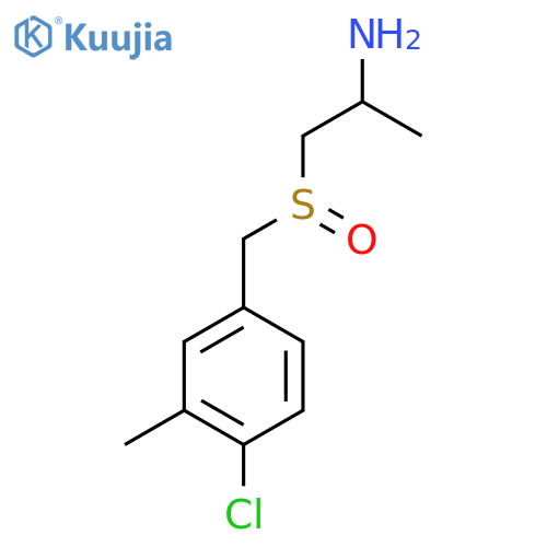 1-(4-chloro-3-methylphenyl)methanesulfinylpropan-2-amine structure