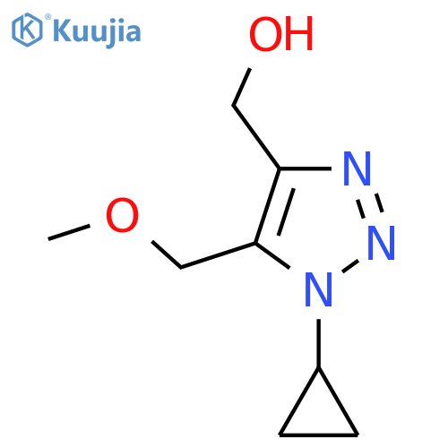 1-cyclopropyl-5-(methoxymethyl)-1H-1,2,3-triazol-4-ylmethanol structure