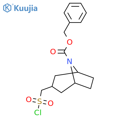 benzyl 3-(chlorosulfonyl)methyl-8-azabicyclo3.2.1octane-8-carboxylate structure