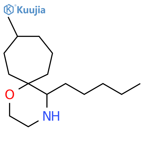 9-methyl-5-pentyl-1-oxa-4-azaspiro5.6dodecane structure