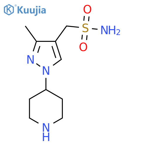 3-methyl-1-(piperidin-4-yl)-1H-pyrazol-4-ylmethanesulfonamide structure