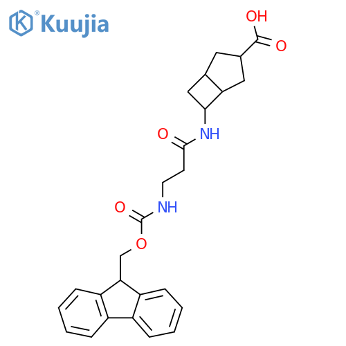 6-3-({(9H-fluoren-9-yl)methoxycarbonyl}amino)propanamidobicyclo3.2.0heptane-3-carboxylic acid structure