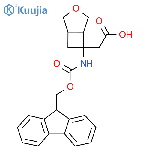 2-6-({(9H-fluoren-9-yl)methoxycarbonyl}amino)-3-oxabicyclo3.2.0heptan-6-ylacetic acid structure