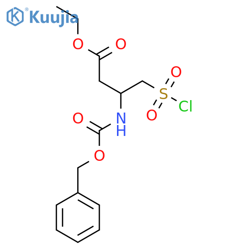 ethyl 3-{(benzyloxy)carbonylamino}-4-sulfobutanoate structure