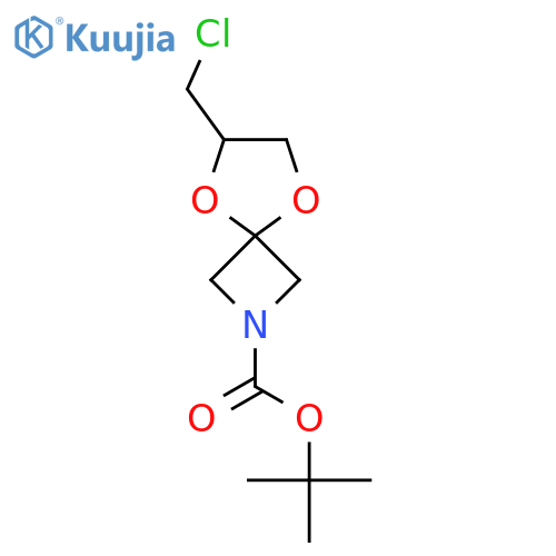 tert-butyl 6-(chloromethyl)-5,8-dioxa-2-azaspiro3.4octane-2-carboxylate structure