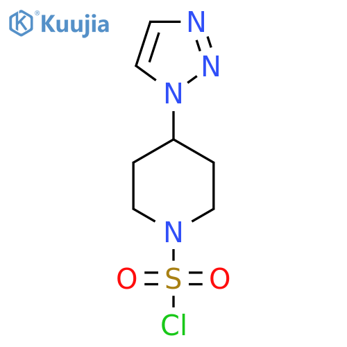 4-(1H-1,2,3-triazol-1-yl)piperidine-1-sulfonyl chloride structure