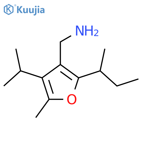 2-(butan-2-yl)-5-methyl-4-(propan-2-yl)furan-3-ylmethanamine structure