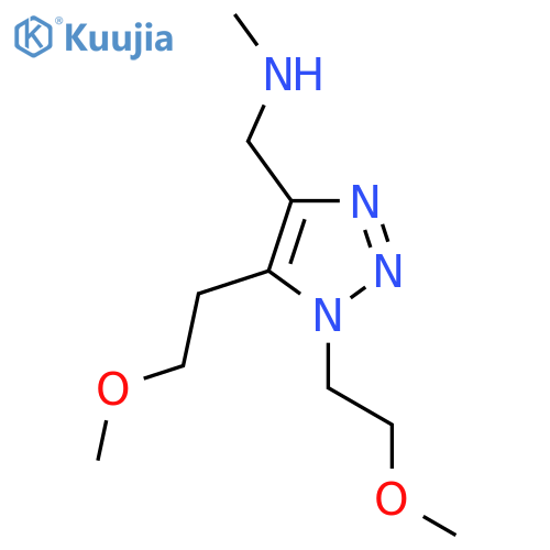 {bis(2-methoxyethyl)-1H-1,2,3-triazol-4-ylmethyl}(methyl)amine structure