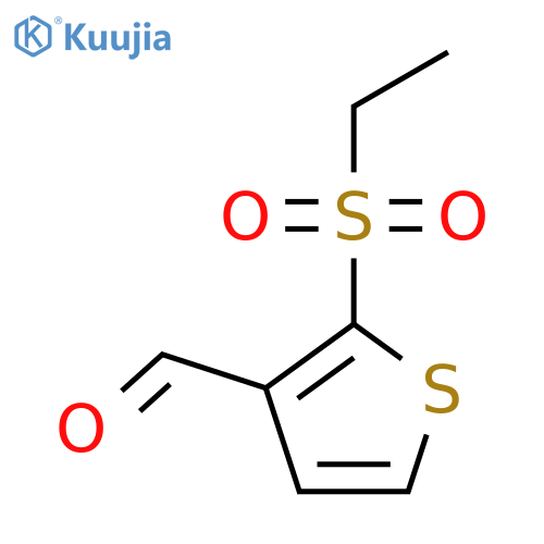 2-(ethanesulfonyl)thiophene-3-carbaldehyde structure