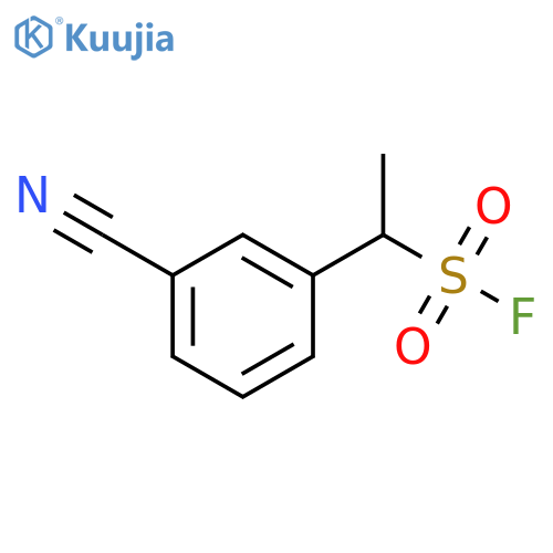 1-(3-cyanophenyl)ethane-1-sulfonyl fluoride structure