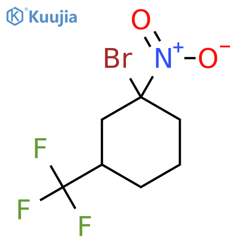 1-bromo-1-nitro-3-(trifluoromethyl)cyclohexane structure