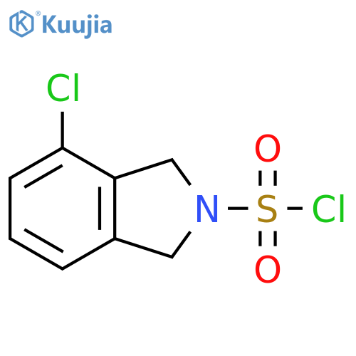 4-chloro-2,3-dihydro-1H-isoindole-2-sulfonyl chloride structure