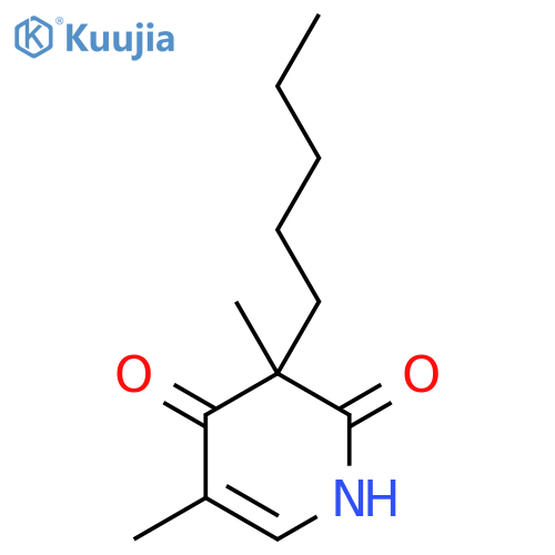 3,5-dimethyl-3-pentyl-1,2,3,4-tetrahydropyridine-2,4-dione structure