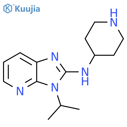 N-3-(propan-2-yl)-3H-imidazo4,5-bpyridin-2-ylpiperidin-4-amine structure