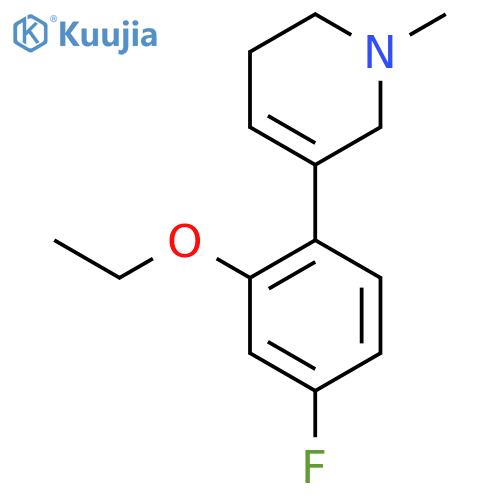 5-(2-ethoxy-4-fluorophenyl)-1-methyl-1,2,3,6-tetrahydropyridine structure